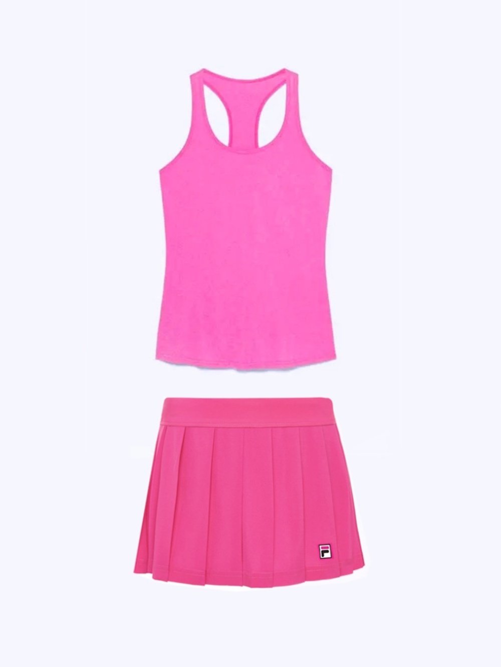 Fila Essentials Pleated Tennis Skort and Loosest Tennis Tank Top Set Size Small